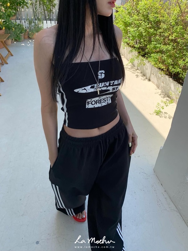 後拉鍊太空棉罩杯背心(闆娘.花花清單)